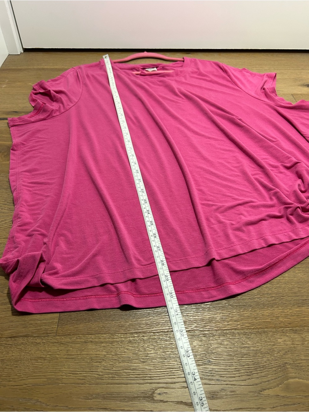 Athleta Short Sleeve Scoop Neck Top - Fuchsia Pink plus size 2X - Picture 10 of 10